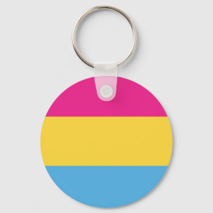 Porte-clés Rayures Pansexual de la conception de drapeau de