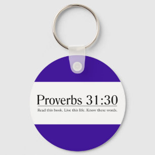 Porte-clés Read the Bible Proverbs 31:30