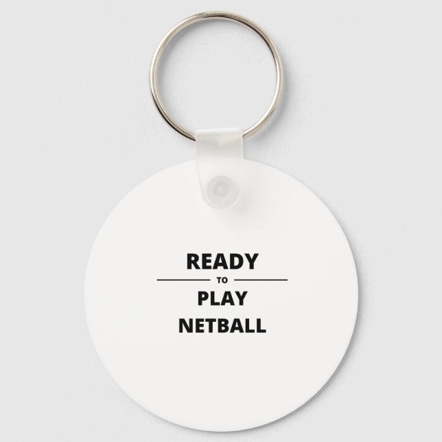 PORTE-CLÉS READY TO PLAY NETBALL (Recto)