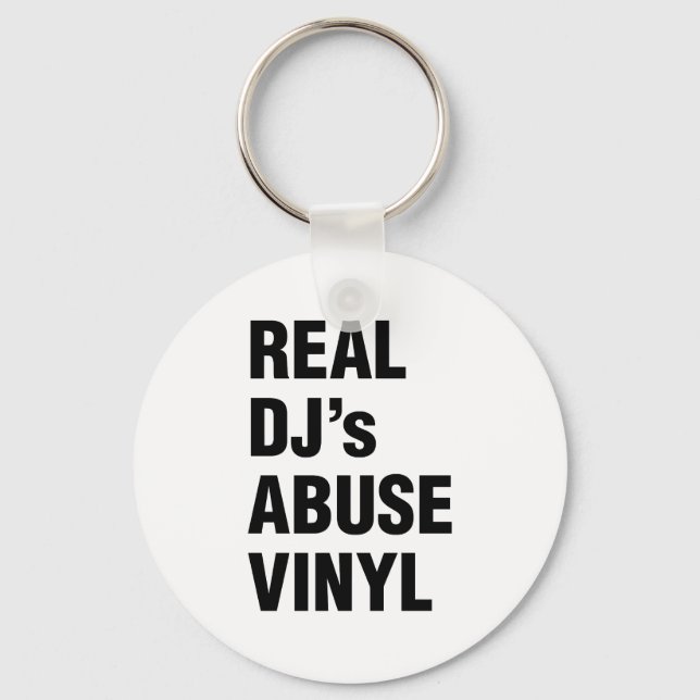 Porte-clés REAL DJ's ABUSE VINYL (Recto)