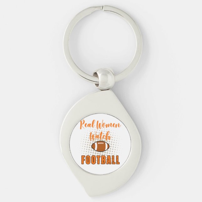 Porte-clés Real Women Watch Football - Citations De Football  (Devant)
