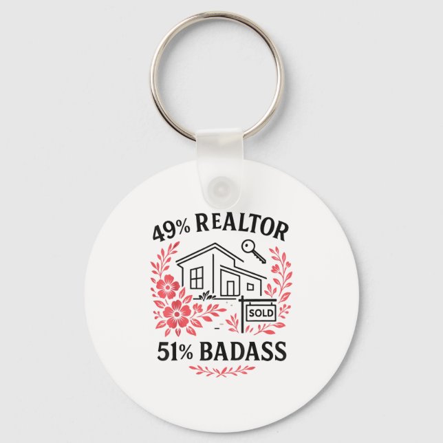 Porte-clés Realtor 49% Realtor 51% Bad  (Recto)