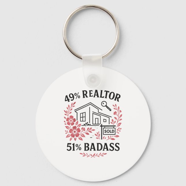 Porte-clés Realtor 49% Realtor 51% Bad  (Recto)