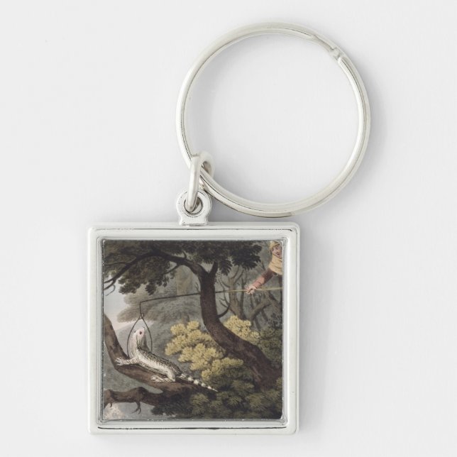 Porte-clés Receveur mexicain de lézard, gravé par Matthew (Devant)