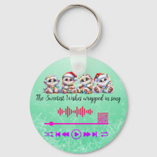 Porte-clés Rechercher, encapsulé dans un Porte - clé de chans