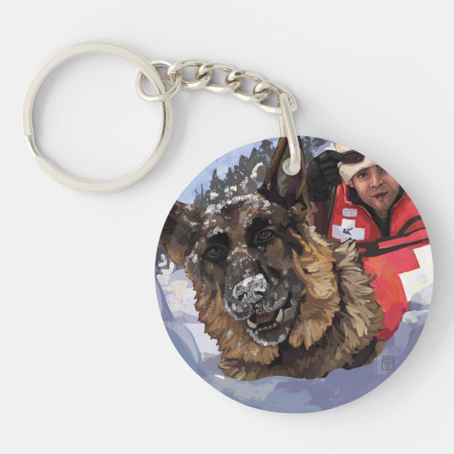 Porte-clés Rechercher et Secourir (Devant)