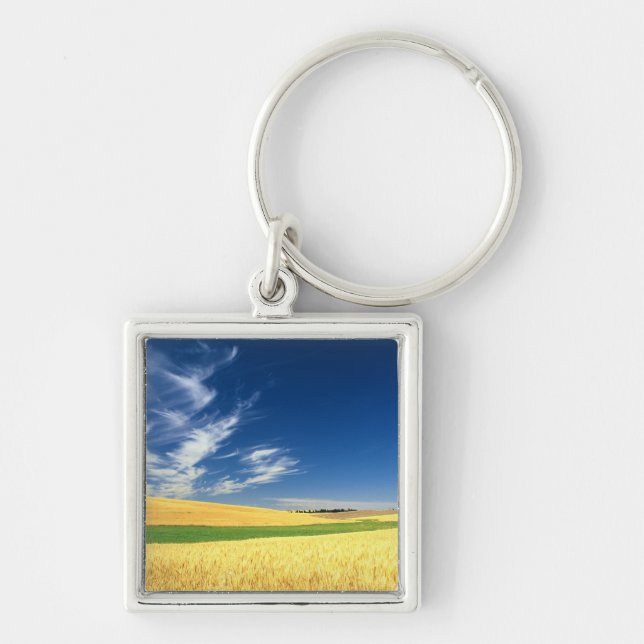 Porte-clés Récolte de blé sur le Palouse dans l'est (Devant)