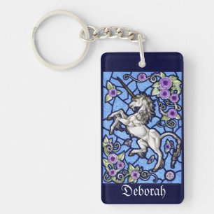 Porte-clés Rectangle acrylique Porte - clé Virginsnowe