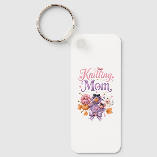 Porte-clés rectangle en aluminium Halloween pour m (Recto)
