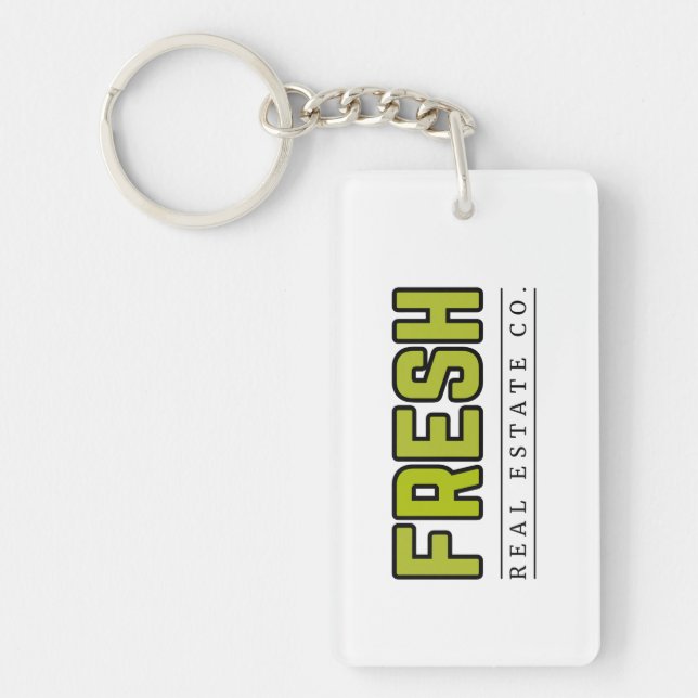 Porte-clés rectangle FRESH (Devant)