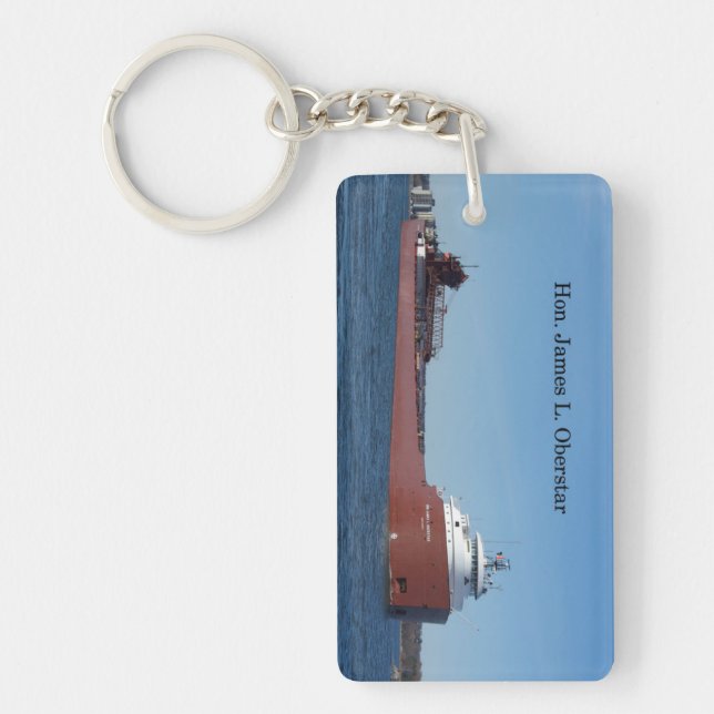 Porte-clés rectangle Hon James L. Oberstar (Devant)