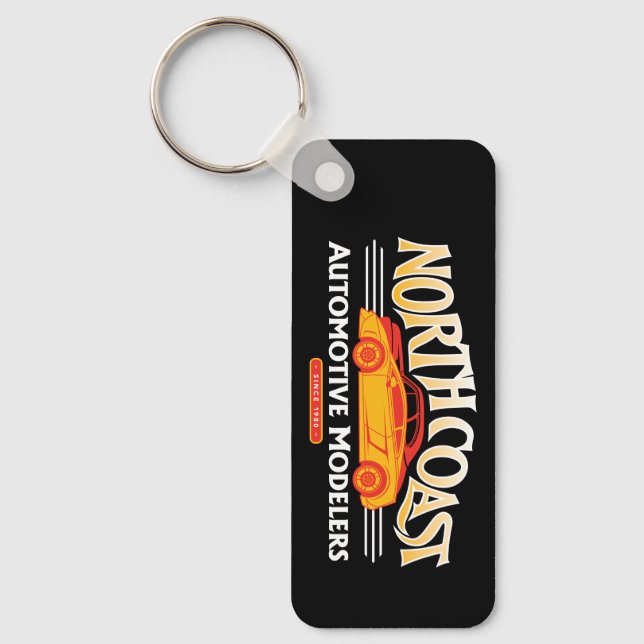 Porte-clés Rectangle métallique Porte - clé NCAM (Recto)