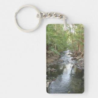 Porte-clés rectangulaire de nature