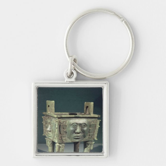 Porte-clés Rectangulaire "teintez" le navire avec les visages (Devant)