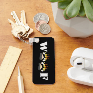 Porte-clés rectangulaire Woof