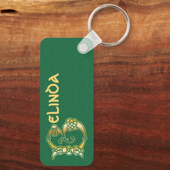 Porte-clés Rectangular Celtic Knot (Verso)