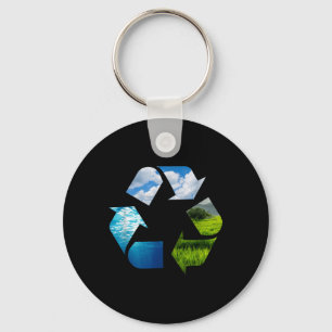 Porte-clés Recyclage de la planète Terre Protection De l'envi