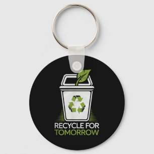 Porte-clés Recycler pour demain Récyclage Amoureux de la natu