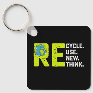 Porte-clés Recycler Réutiliser Renouveler Repenser Jour de la