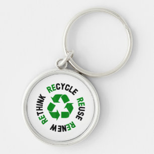 Porte-clés Recycler Réutiliser Renouveler Repenser Jour de la