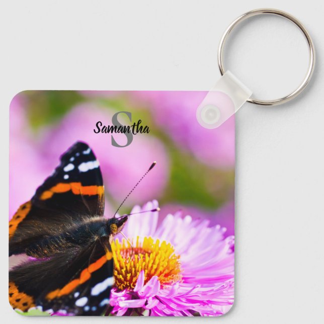 Porte-clés Red Admiral Butterly Keyring (Dos)