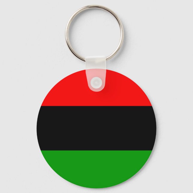 Porte-clés Red, Black, Green Pan African Flag (Recto)