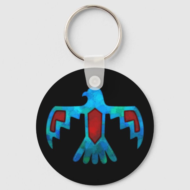 Porte-clés Red & Blue Thunderbird Keychain (Recto)