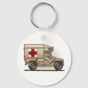 Porte-clés Red Cross Military Ambulance Keychain