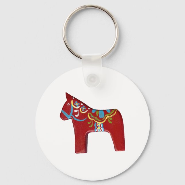 Porte-clés Red Dala Horse Design Porte - clé #15 (Recto)
