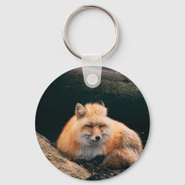 Porte-clés Red Fox dormant (Recto)