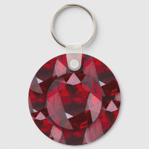 PORTE-CLÉS RED GARNET GEMS JANVIER BIRTHSTSTONE