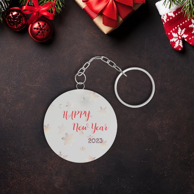 Porte-clés Red Happy New Year Porte - clé (Red Happy New Year Keychain
)