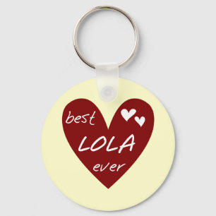 Porte-clés Red Heart Best Lola Ever T-shirts et cadeaux