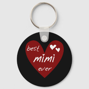 Porte-clés Red Heart Best Mimi Ever Tshirts et cadeaux