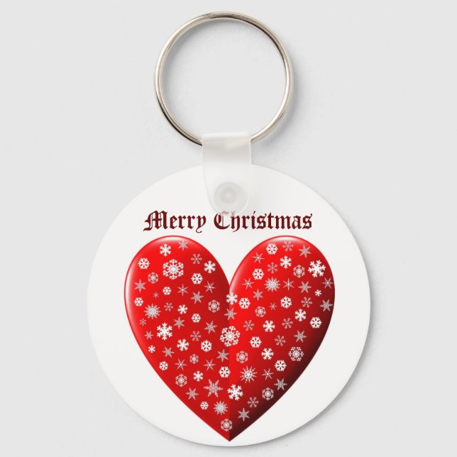 Porte-clés Red Heart Joyeux Noël (Recto)