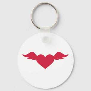 Porte-clés Red heart wings