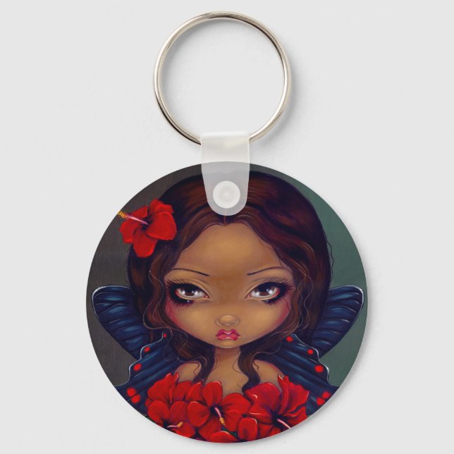 Porte-clés "Red Hibiscus Fairy" Keychain (Recto)