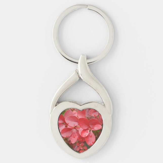 Porte-clés Red Leafs Heart Keychain (Devant)