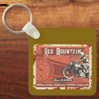 Porte-clés Red Mountain Pass Colorado Motorcycle 01