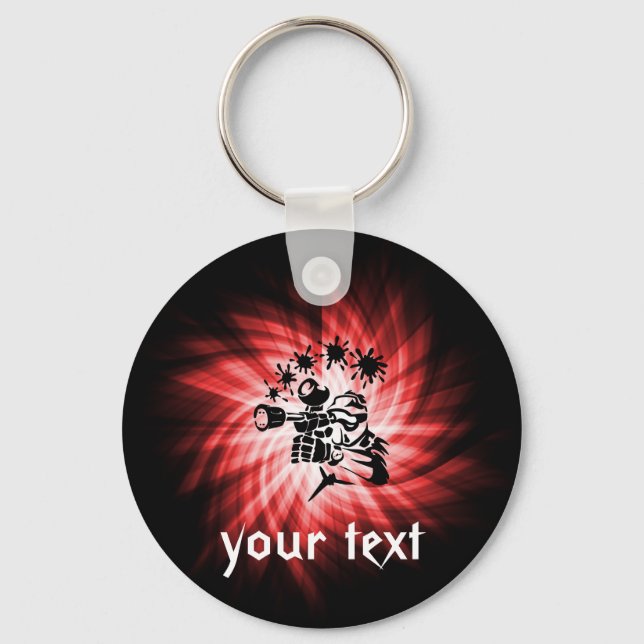 Porte-clés Red Paintball (Recto)