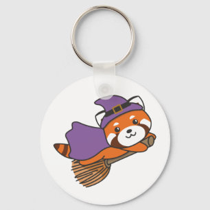 Porte-clés Red Panda Halloween Sorcière Enfants Sorcières clé