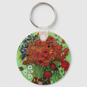 Porte-clés Red Poppies & Daisies (F280) Van Gogh Fine Art