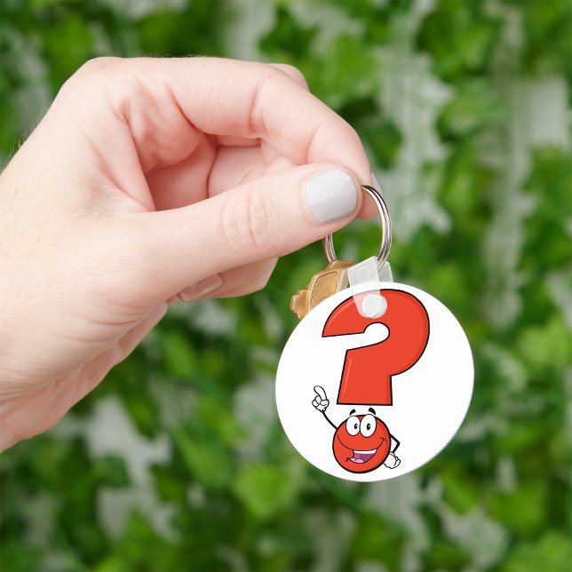 Porte-clés Red Question Mark Keychain (Créateur téléchargé)