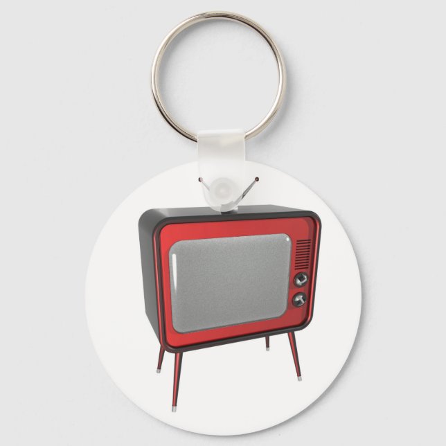 Porte-clés Red retro TV (Recto)
