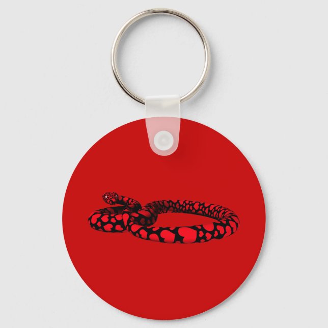 Porte-clés Red Snake with Hearts (Recto)