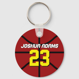 Porte-clés Red Sports Team Athlètes Porte - clé de basket-bal