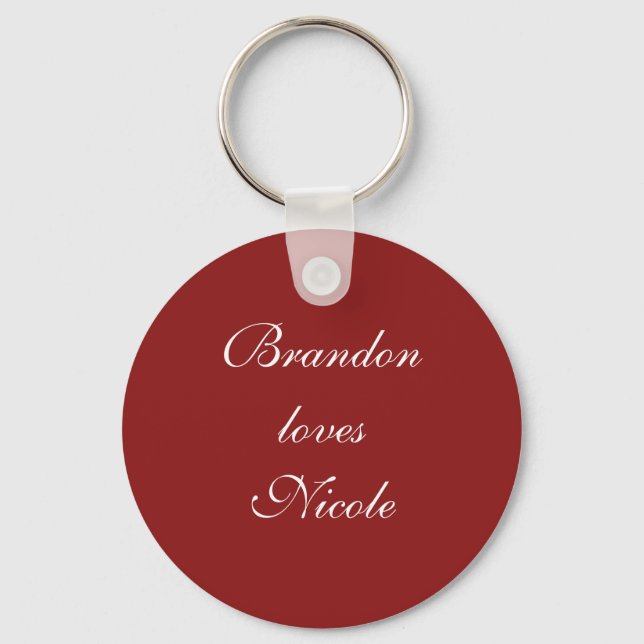 Porte-clés Red & White Fairy Tale Love Key Chain (Recto)