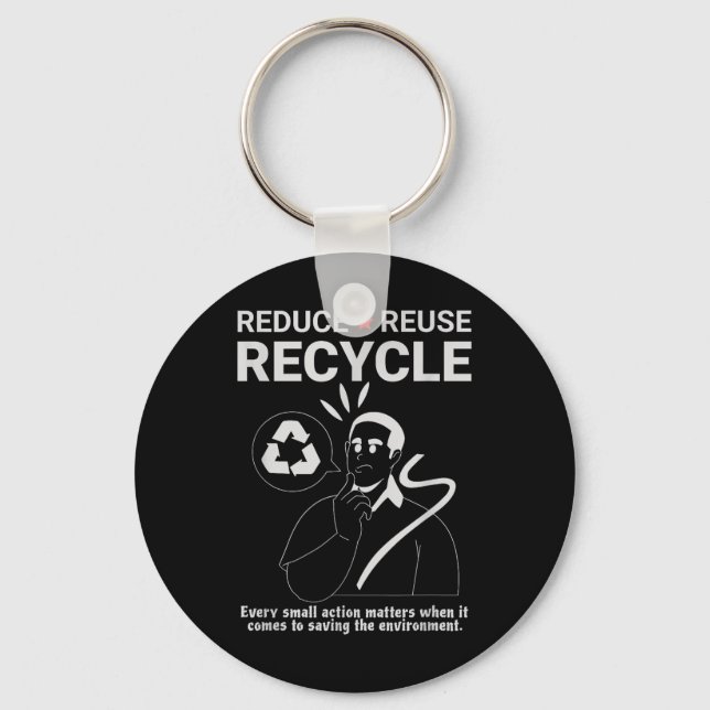 Porte-clés Réduction, réutilisation, recyclage _ Protection D (Recto)