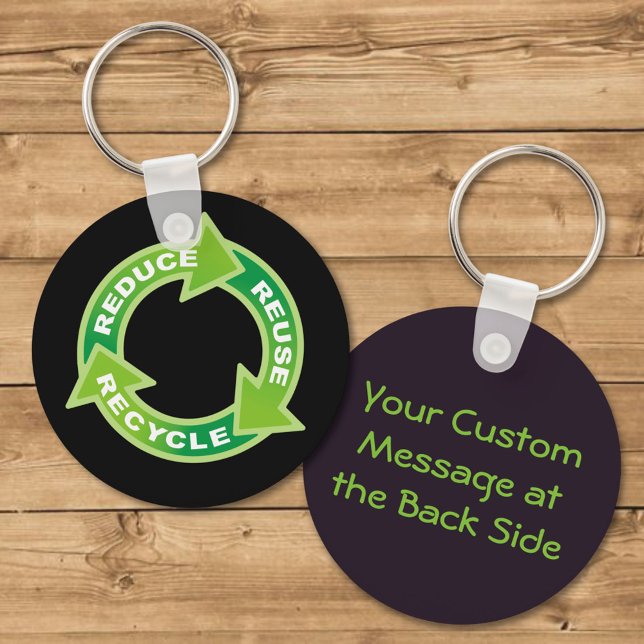 Porte-clés Réduire la réutilisation du Porte - clé de recycla (Créateur téléchargé)