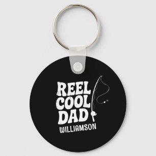 Porte-clés Reel Cool Papa Pêche Funny Fête des pères cadeau